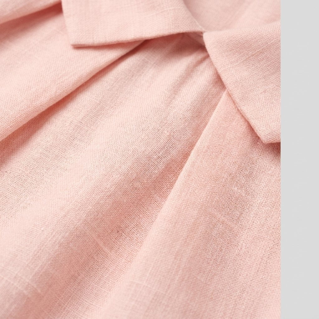 Mira Pintuck Top | Linen, A-Line Silhouette