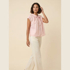 Mira Pintuck Top | Linen, A-Line Silhouette