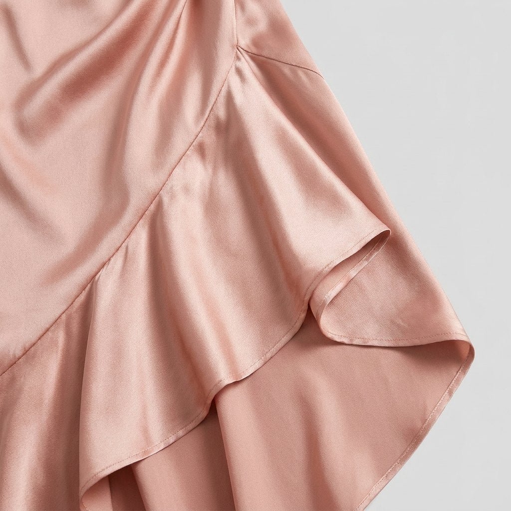 Mira | Midi Dress Satin, Cowl Neck
