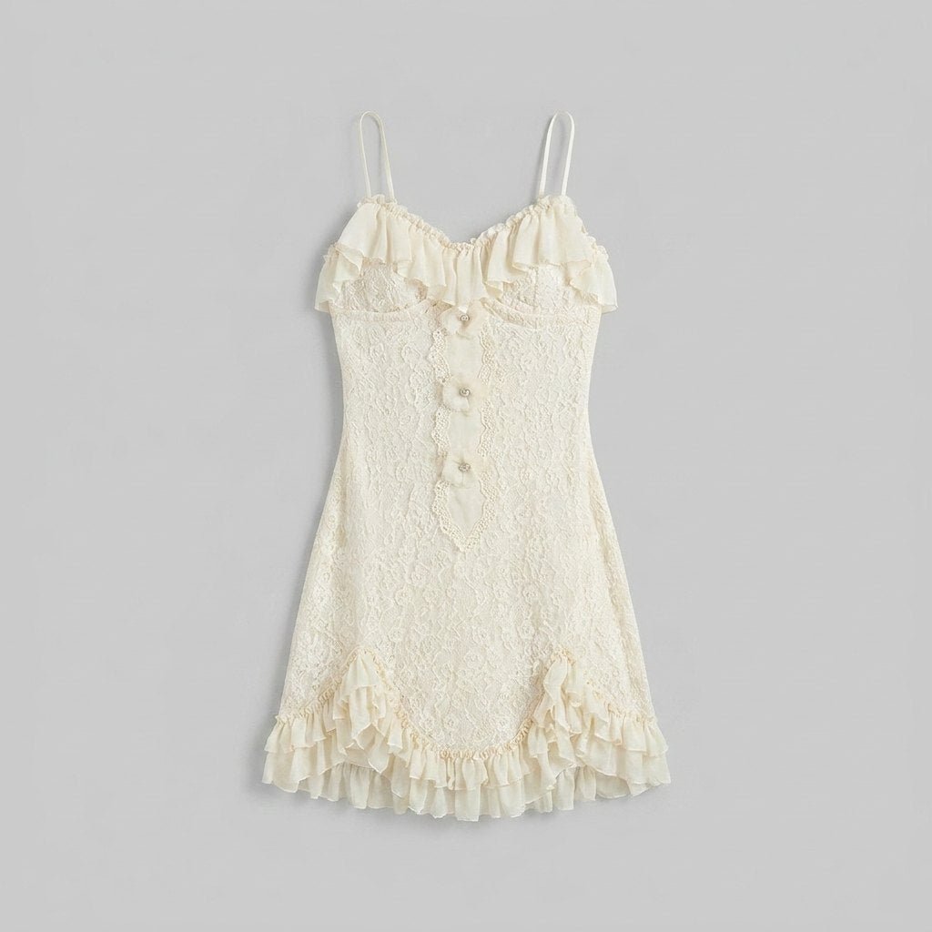 Misty | Cloud Dress Floral Lace, Slim-Fit Summer Dress for Women