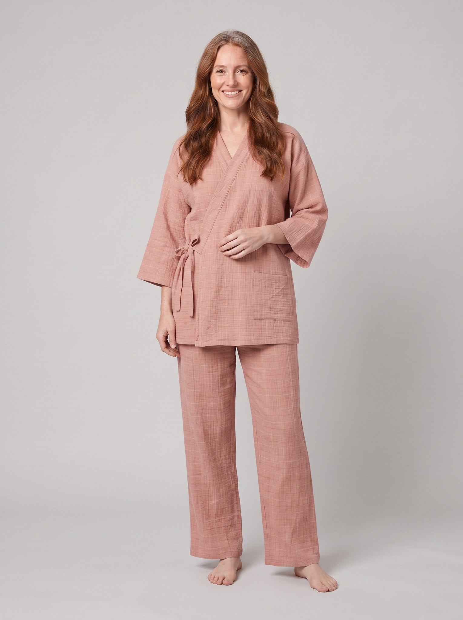 Nuku Linen Wrap Set | Lightweight, Relaxed Fit, Kimono-Inspired