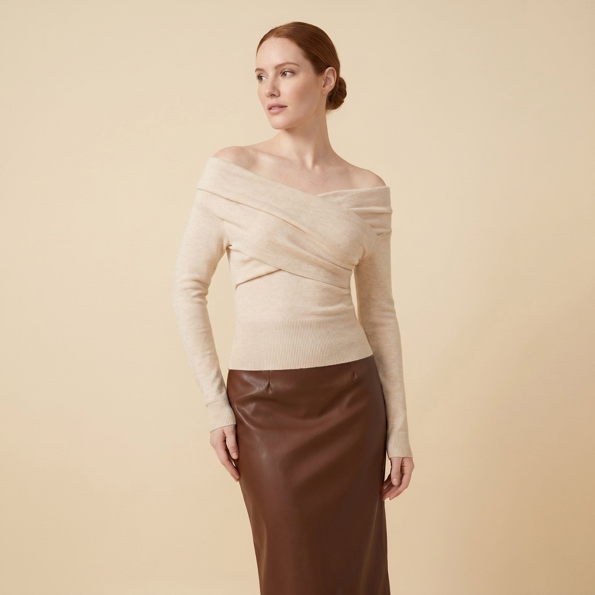 Olea | Women's Top Off Shoulder, Slim Fit Going Out Top