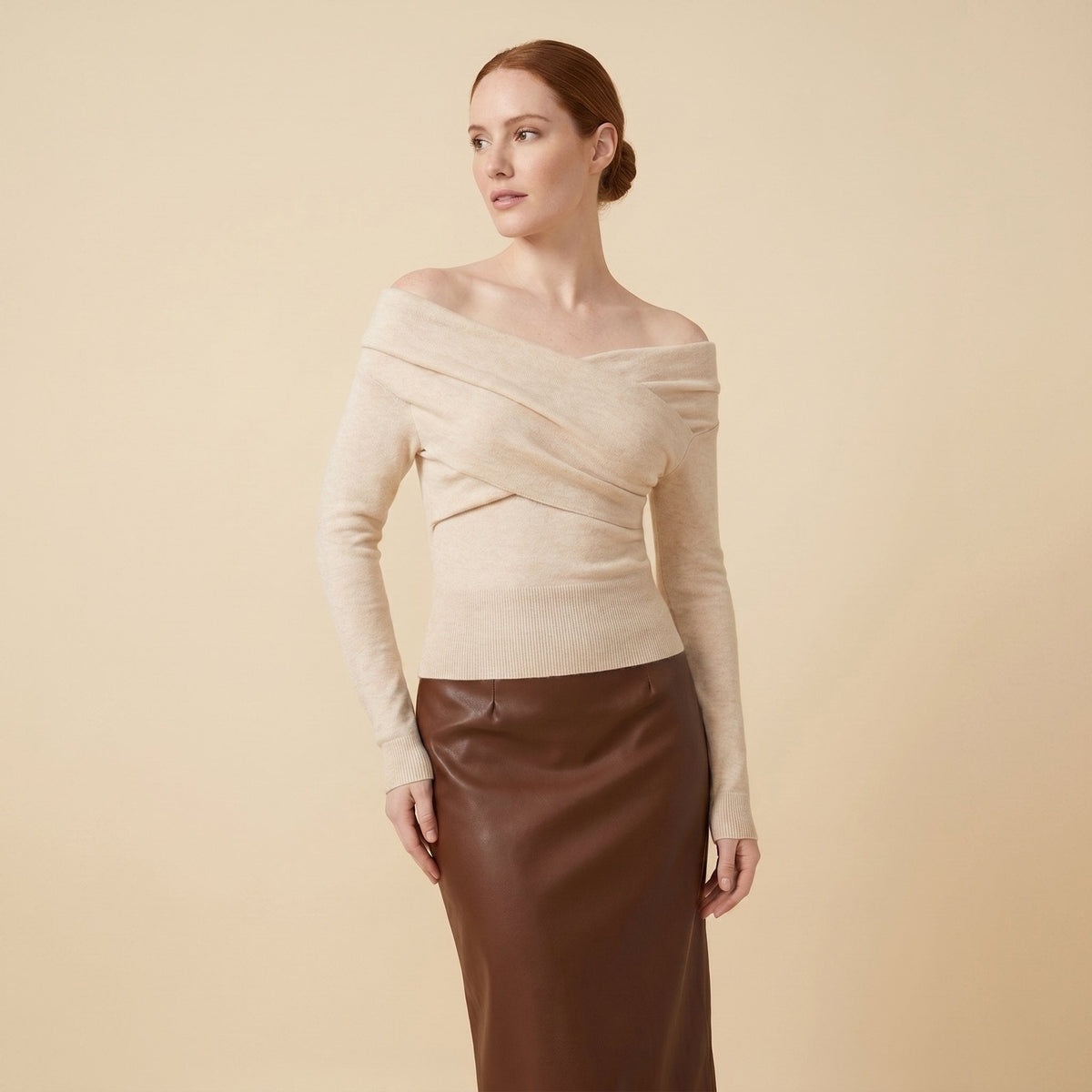 Olea | Women's Top Off Shoulder, Slim Fit Going Out Top