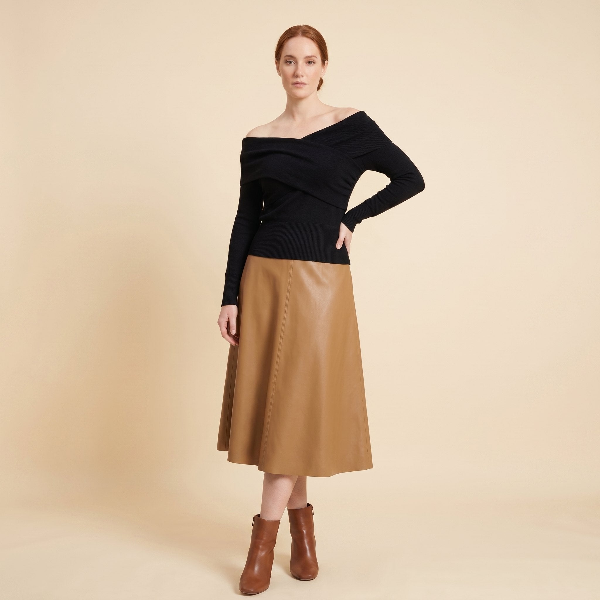 Olea | Women's Top Off Shoulder, Slim Fit Going Out Top