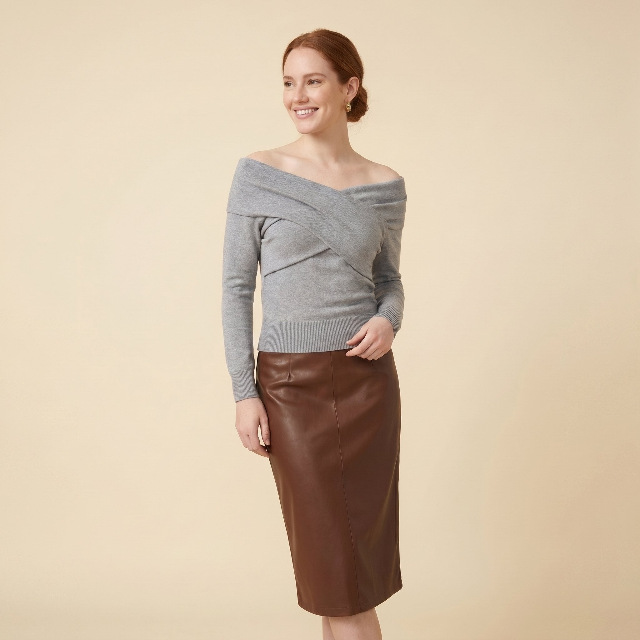 Olea | Women's Top Off Shoulder, Slim Fit Going Out Top