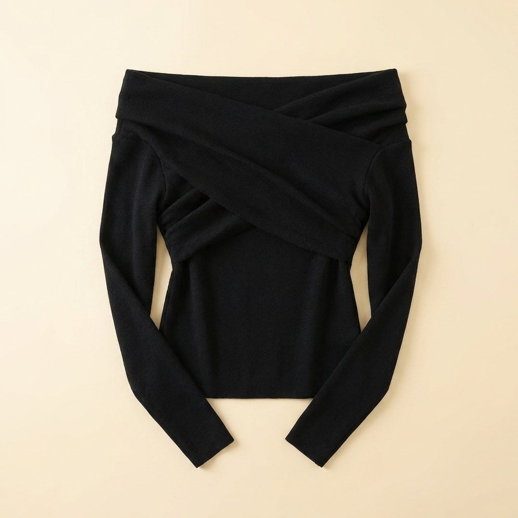 Olea | Women's Top Off Shoulder, Slim Fit Going Out Top