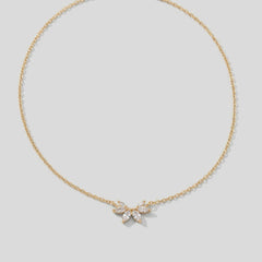 Omelia Crystal Leaf Necklace