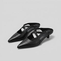 Palma | Mules for Women Leather Blend, Open-Toe Design