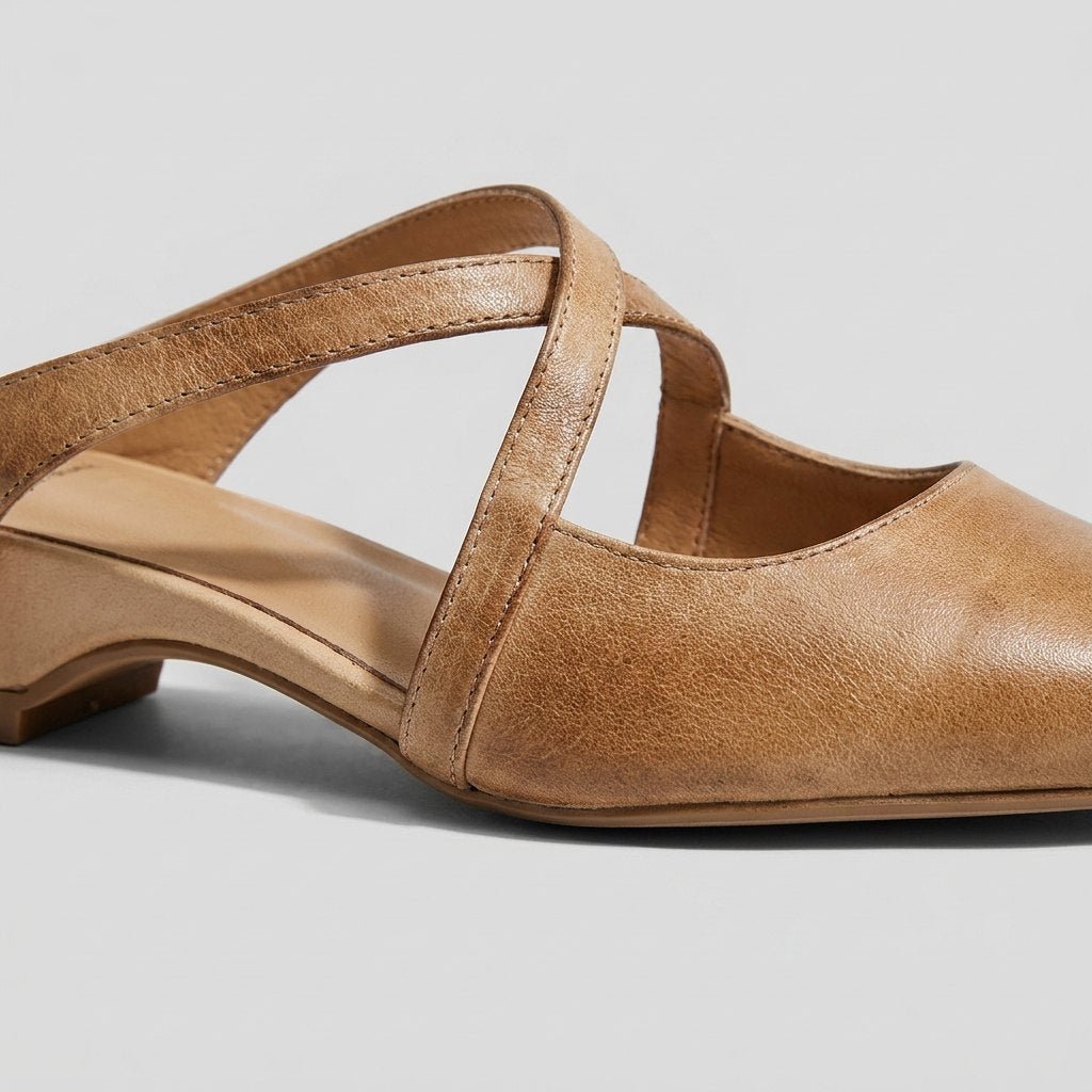 Palma | Mules for Women Leather Blend, Open-Toe Design