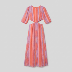 Pavona Dress | Elegant Fabric with Side Cut-Outs