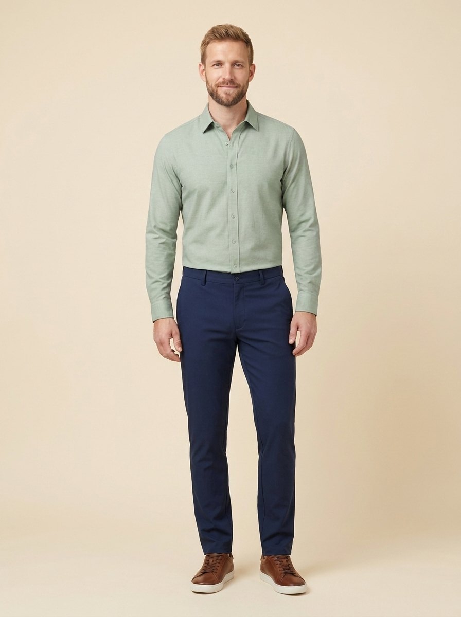 Paxon Men's Shirt | Performance Stretch, Wrinkle-Resistant Green