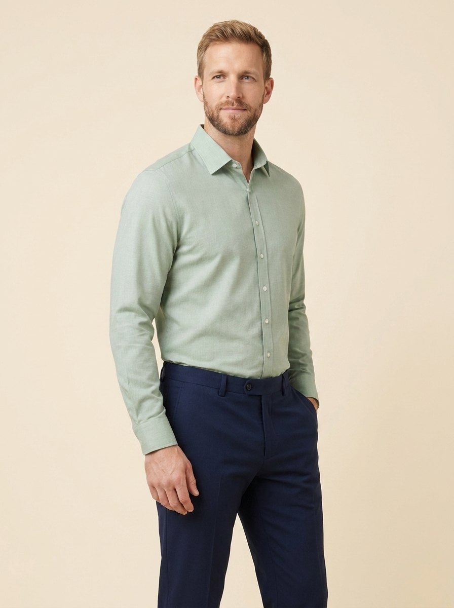 Paxon Men's Shirt | Performance Stretch, Wrinkle-Resistant Green