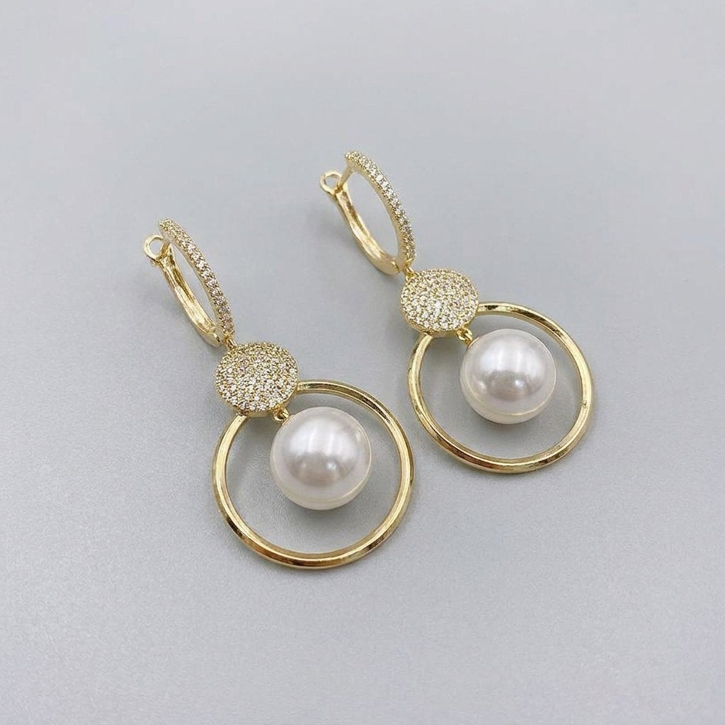 Pearluxe | Pearl and Zirkonia Earrings