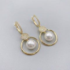 Pearluxe | Pearl and Zirkonia Earrings