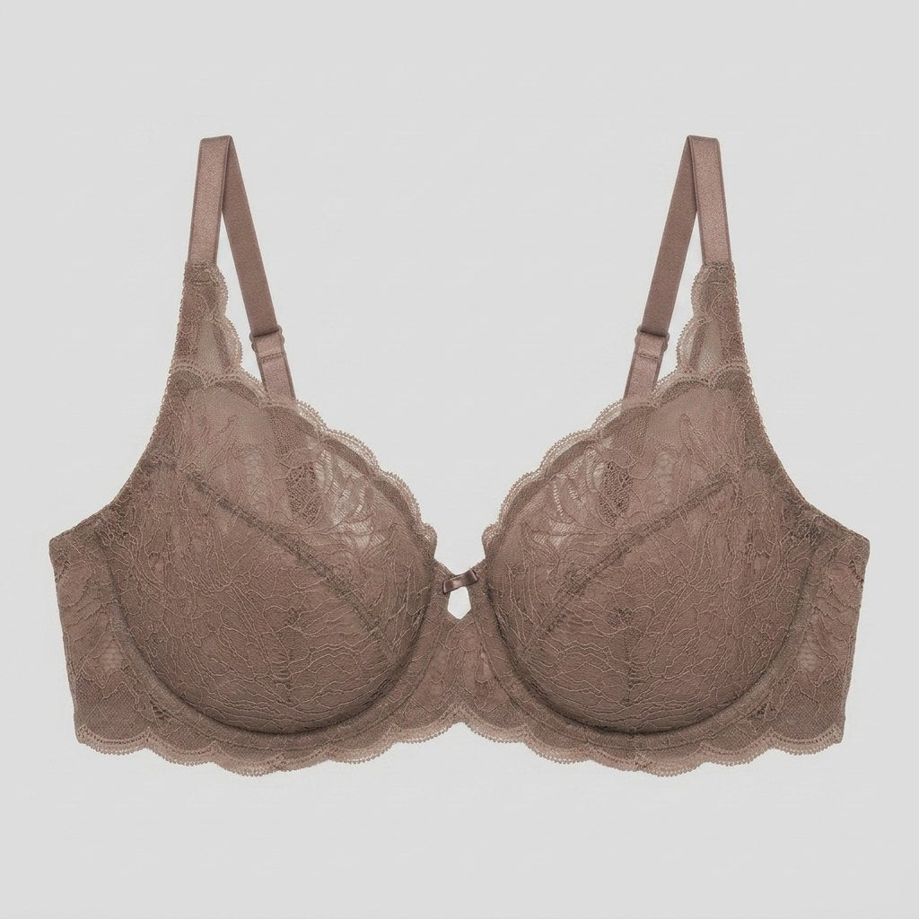 Pera Lace Bra | Unlined, Full-Figure Support, Soft Lace Cups