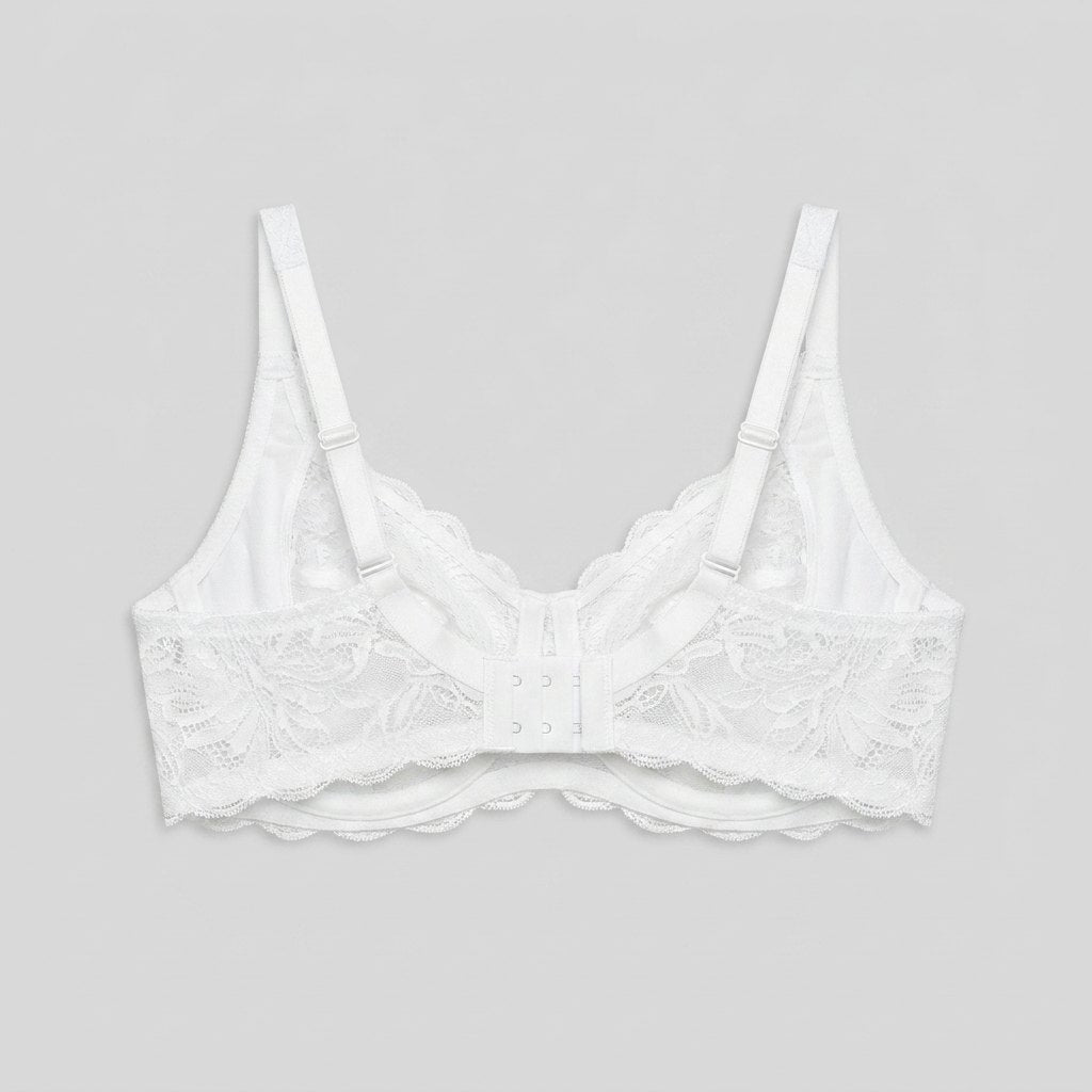 Pera Lace Bra | Unlined, Full-Figure Support, Soft Lace Cups