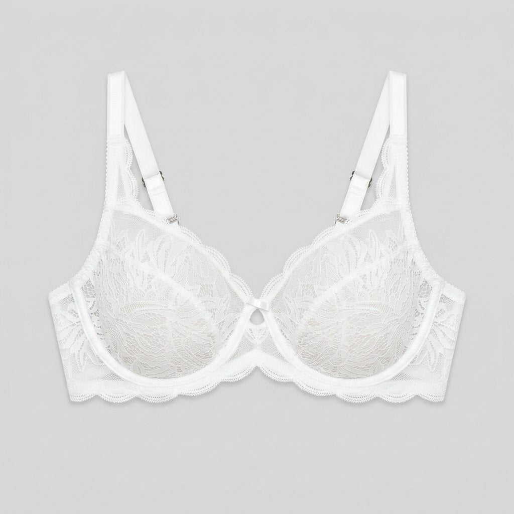 Pera Lace Bra | Unlined, Full-Figure Support, Soft Lace Cups