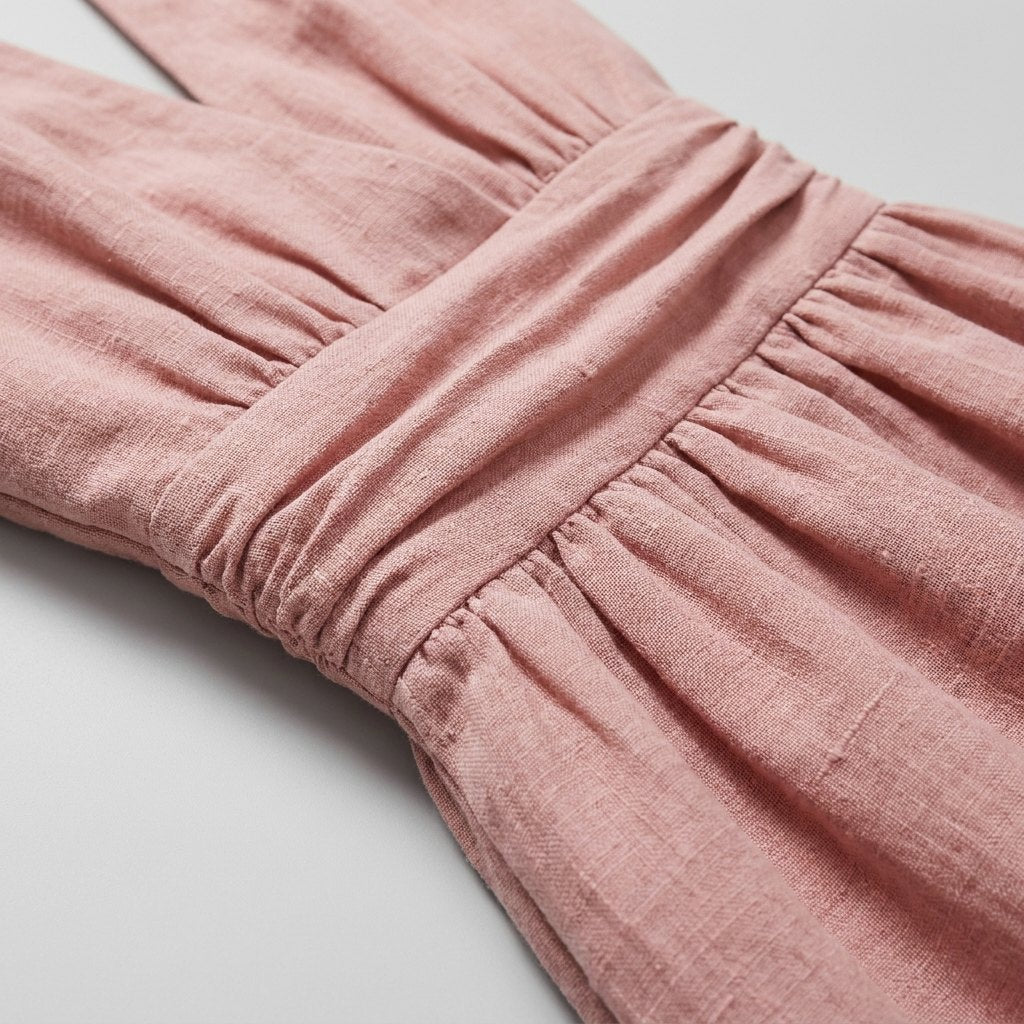 Phaedra | Maxi Dress Boho Cotton-Linen Halter Long Dress for Women