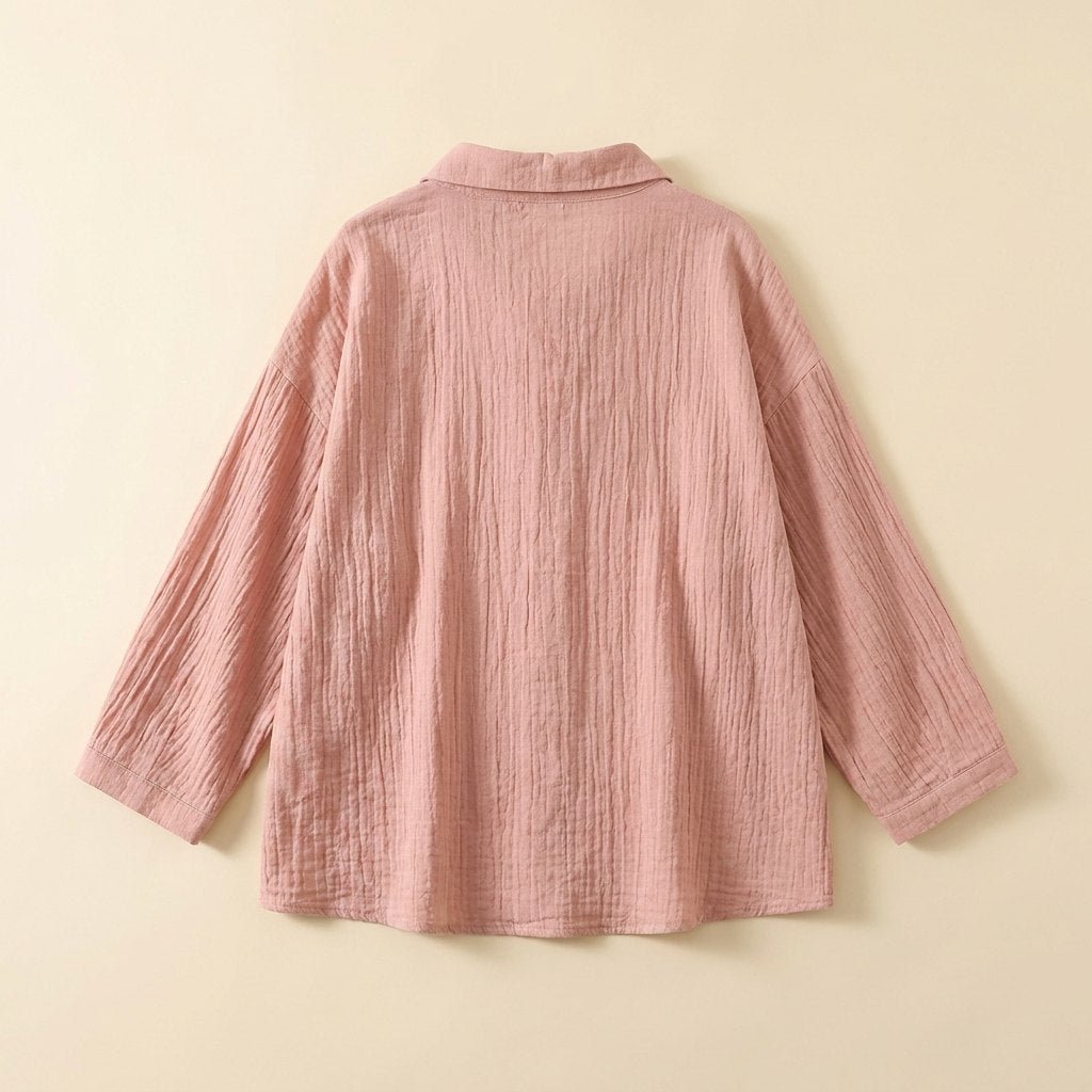 Pinky | Women's Shirt Oversized Cotton, Bracelet Sleeve