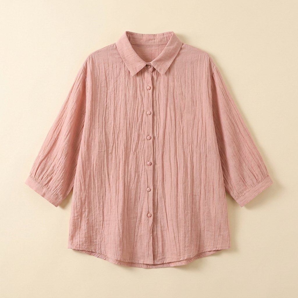 Pinky | Women's Shirt Oversized Cotton, Bracelet Sleeve