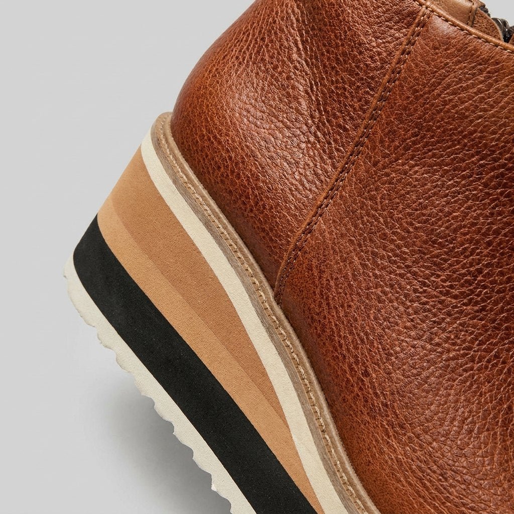 Pinnacle | Black Ankle Boots Stylish PU Leather, Comfortable Wedge Design
