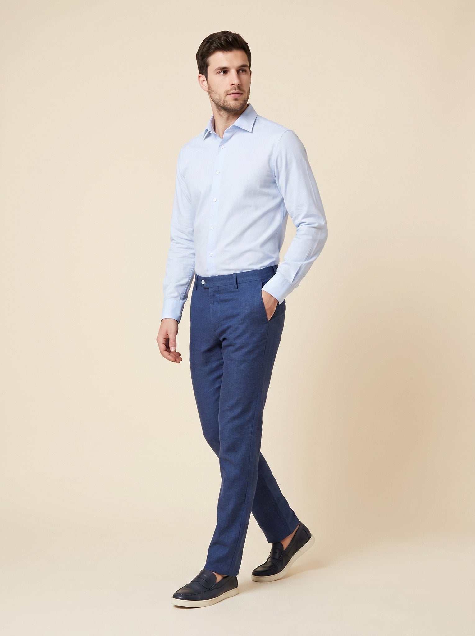 Plyer Linen Trousers | Wrinkle-Resistant, 4-Way Stretch