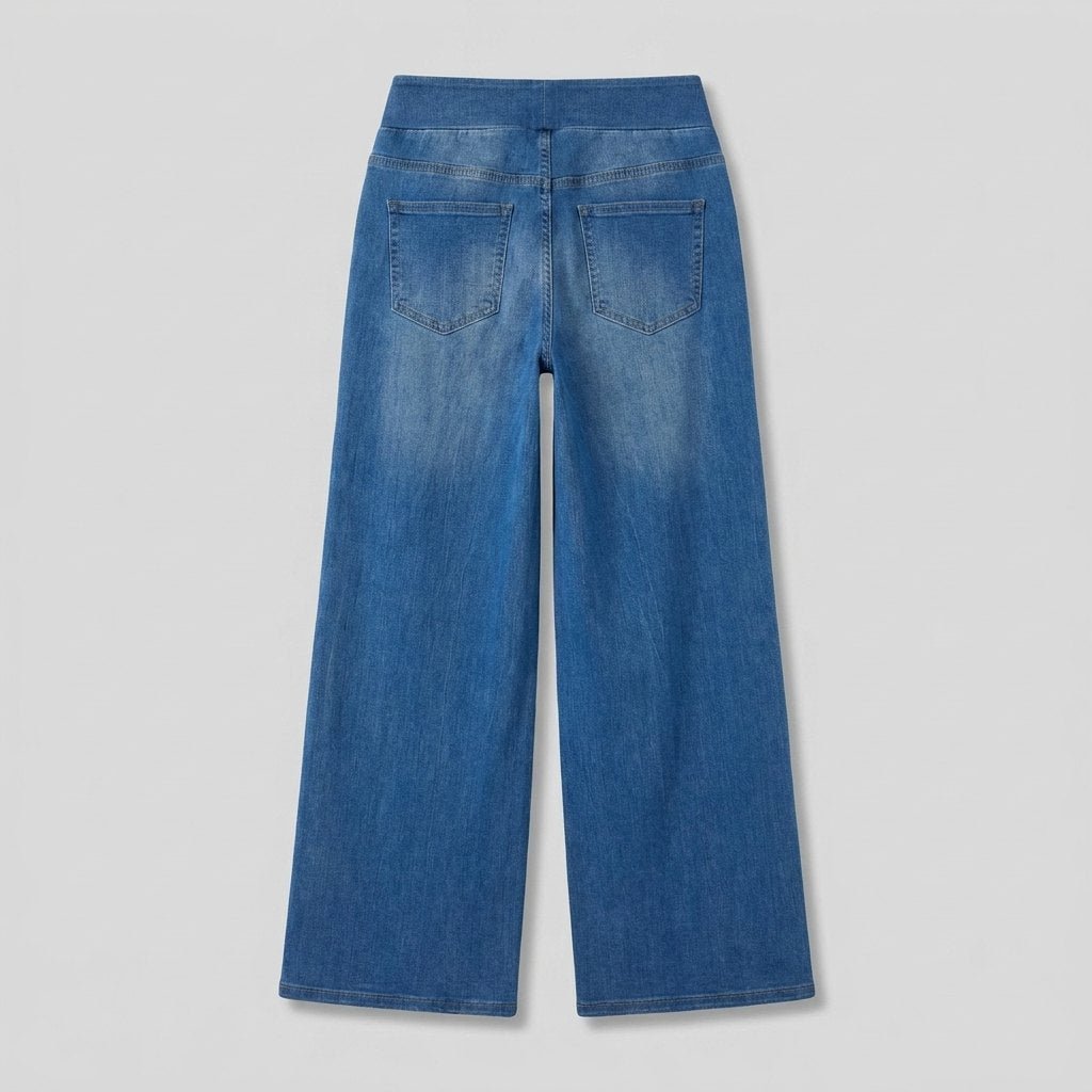 Polo Wide Leg Jeans | High Waisted Stretch Denim, Black
