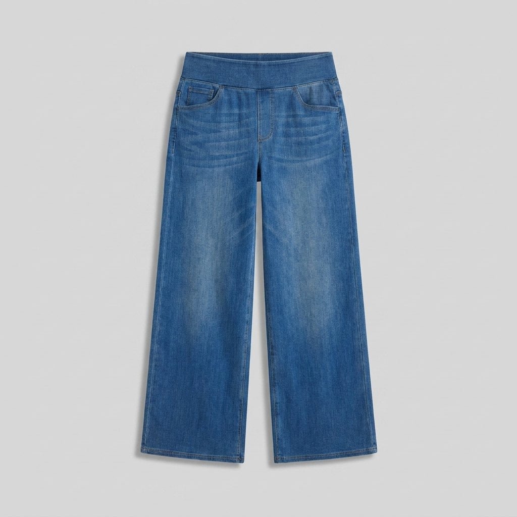 Polo Wide Leg Jeans | High Waisted Stretch Denim, Black