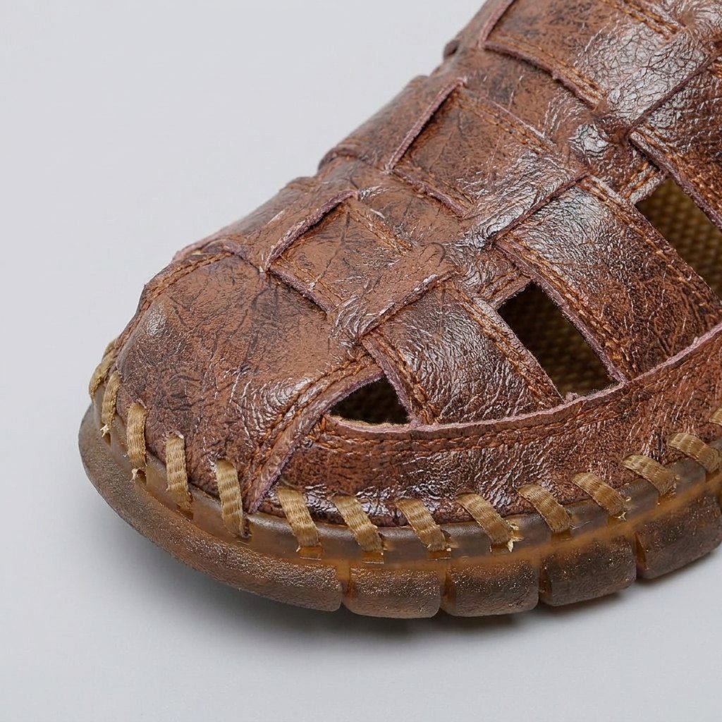 Raven | Fisherman Sandals Woven Leather, Adjustable Strap for Men and Women