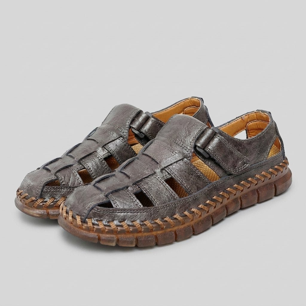 Raven | Fisherman Sandals Woven Leather, Adjustable Strap for Men and Women