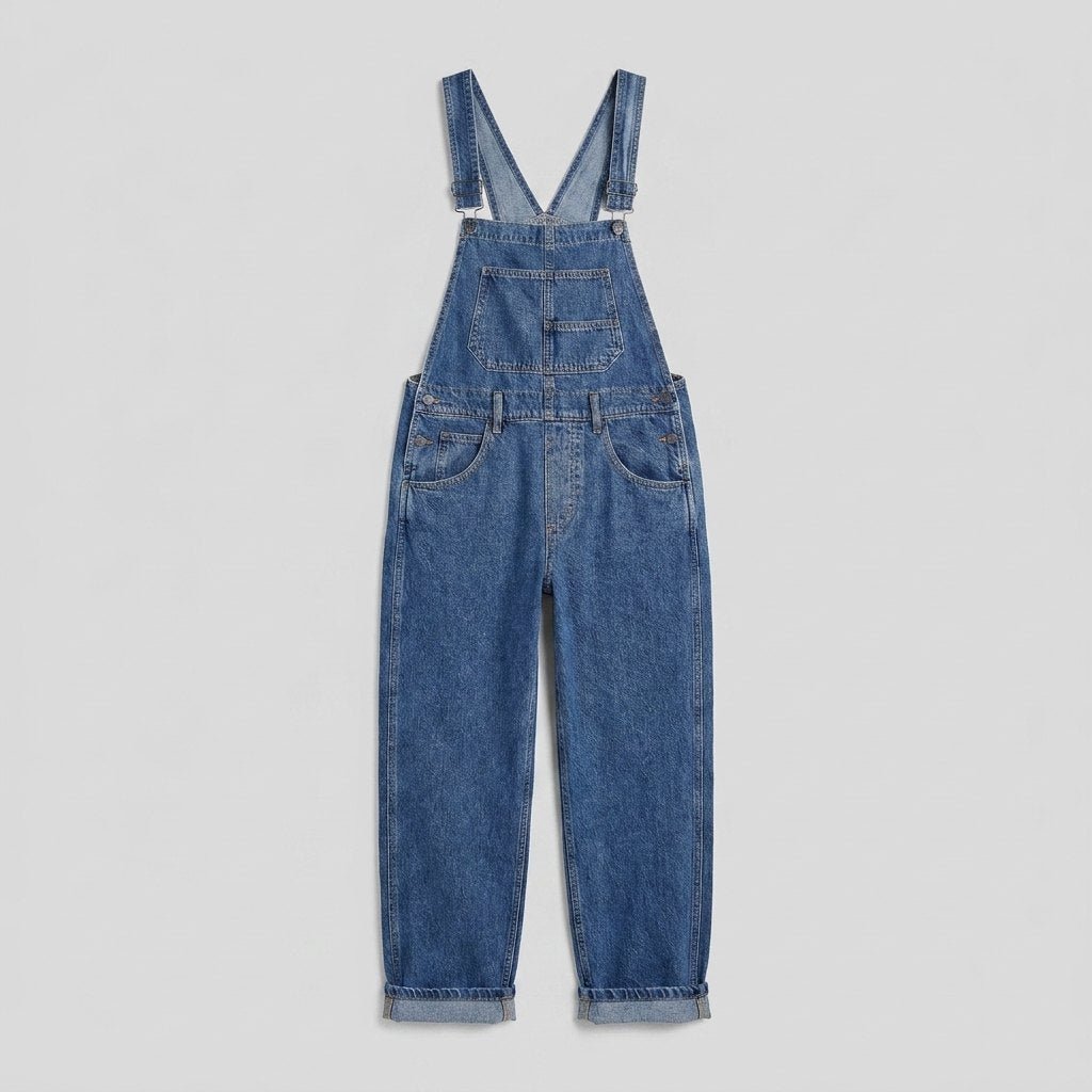Relaxtic Women's Overalls | Adjustable Cotton Blend, Relaxed Fit, Full-Length