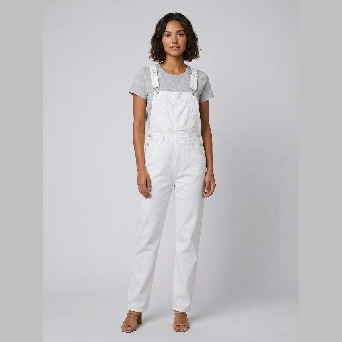 Relaxtic Women's Overalls | Adjustable Cotton Blend, Relaxed Fit, Full-Length