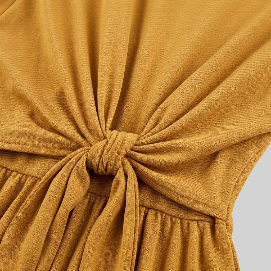 Rina | Maxi Dress Sleeveless, Tie-Up Detail, Soft Fabric, Full-Length