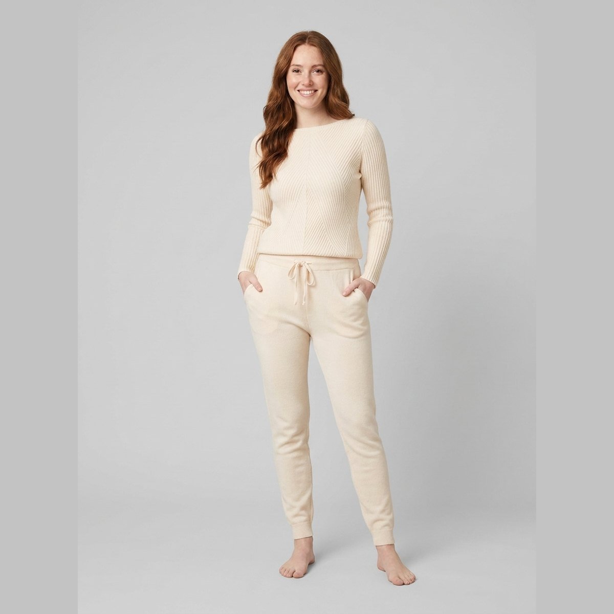 Rina Tracksuit | Ribbed Knit, Fitted Silhouette