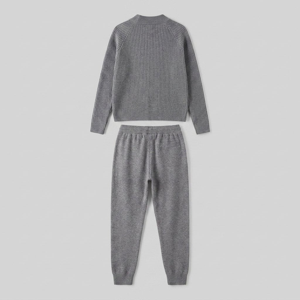 Rina Tracksuit | Ribbed Knit, Fitted Silhouette
