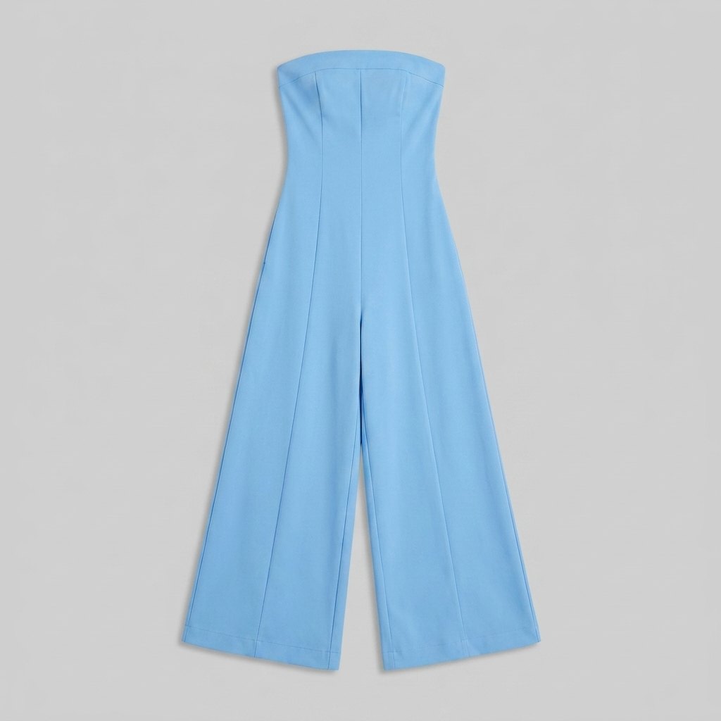 Riviera | Jumpsuit Women Backless Wide-Leg, Elegant Draped Fabric