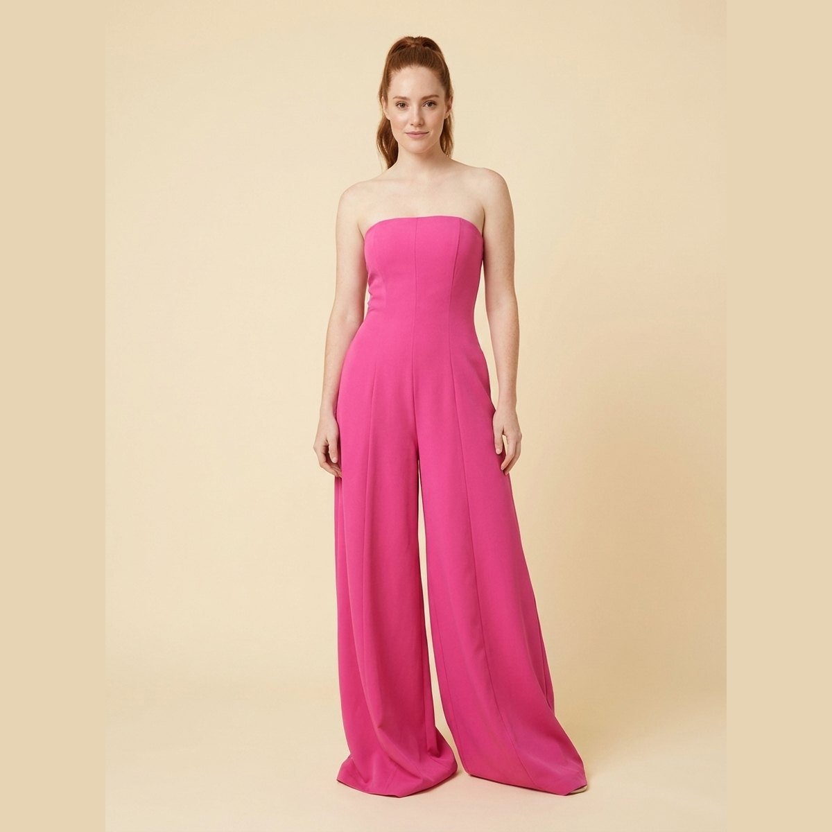 Riviera | Jumpsuit Women Backless Wide-Leg, Elegant Draped Fabric