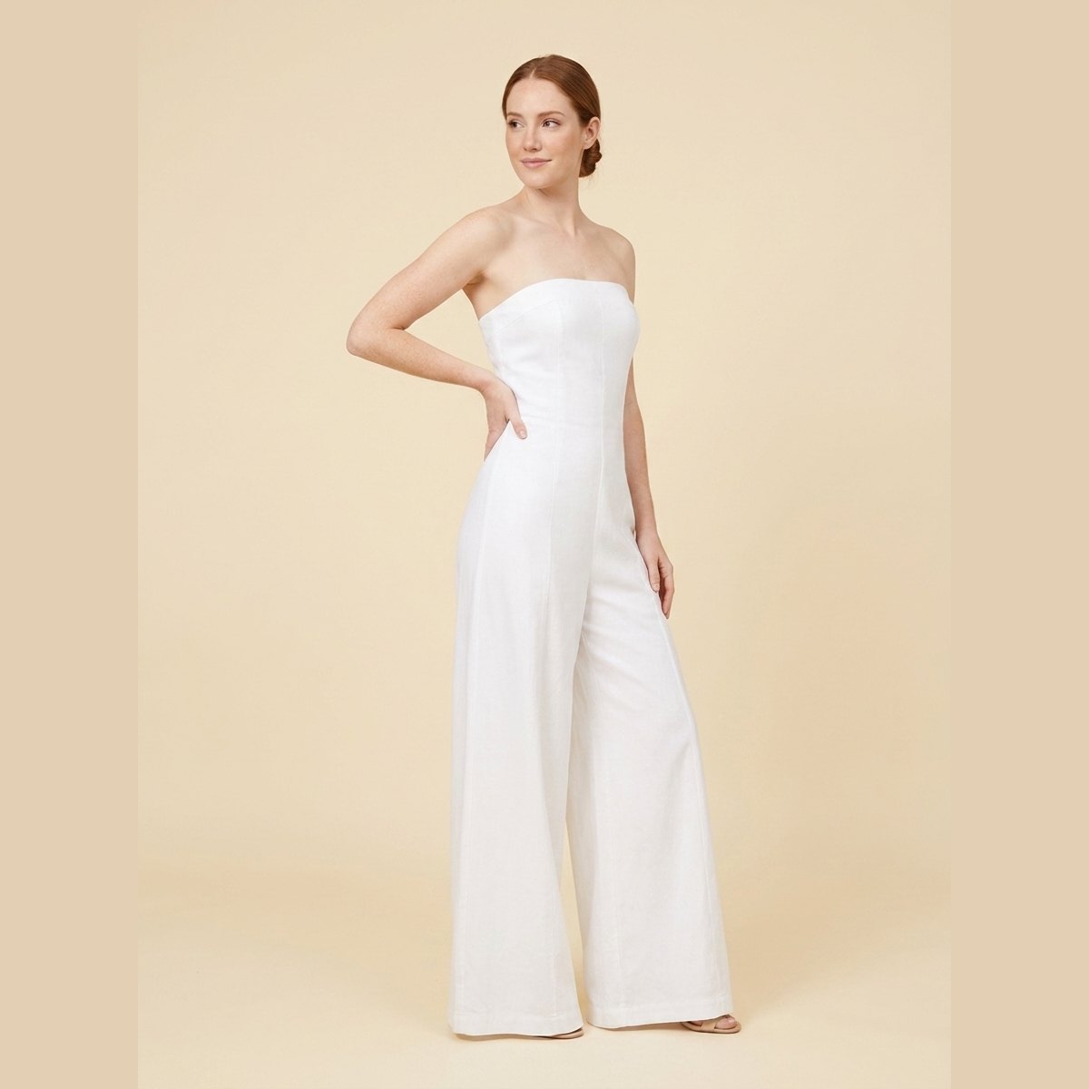 Riviera | Jumpsuit Women Backless Wide-Leg, Elegant Draped Fabric