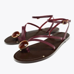 Riviera | Sandals Rhinestone-Embellished, Adjustable Ankle Strap
