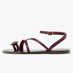 Riviera | Sandals Rhinestone-Embellished, Adjustable Ankle Strap
