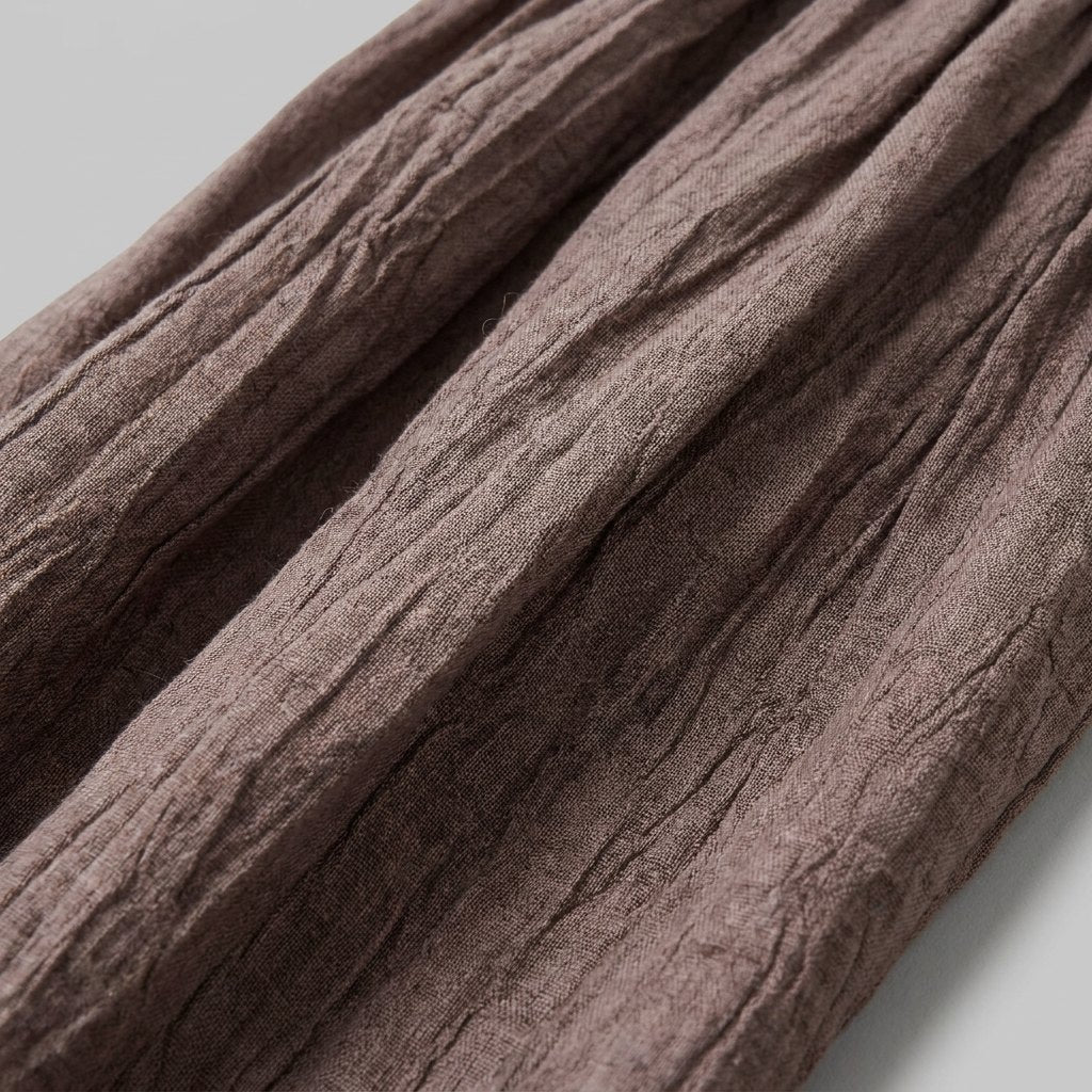 Rosa Midi Skirt | Pleated A-Line, Ramie-Lyocell Blend