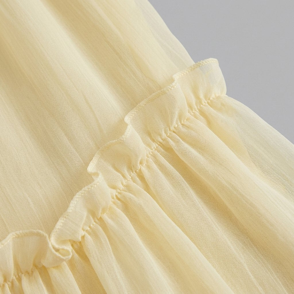 Rosa | Mini Dress Layered Chiffon, Retro-Inspired Summer Dress for Women
