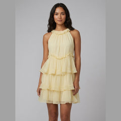 Rosa | Mini Dress Layered Chiffon, Retro-Inspired Summer Dress for Women