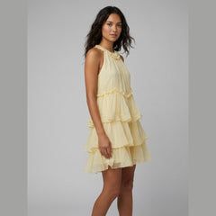 Rosa | Mini Dress Layered Chiffon, Retro-Inspired Summer Dress for Women