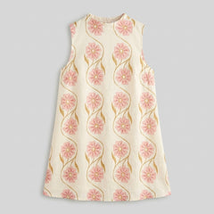 Rosa | Womens Dress Sleeveless, Romantic Print, Woven Fabric