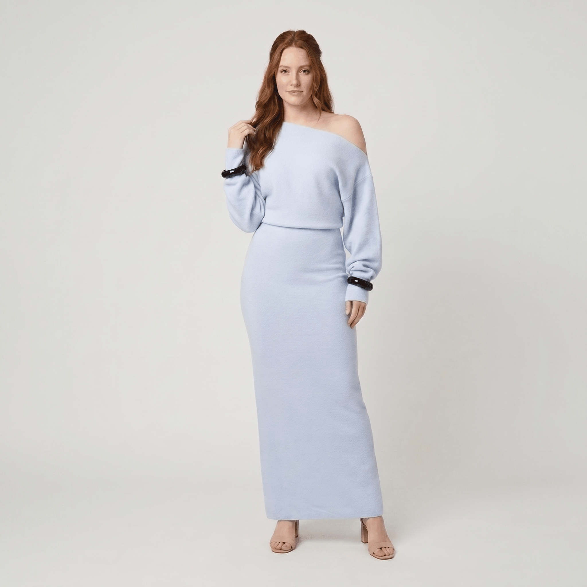 Rosa | Strapless Maxi Knit Dress