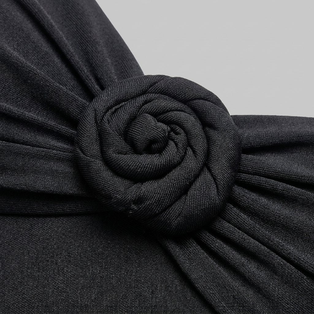 Rosa | One-Piece Swimsuit Tummy Control, Ruching & Sculptural Rosettes