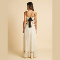 Romy | Summer Set Boho Crop Top & Maxi Skirt, Adjustable Fit