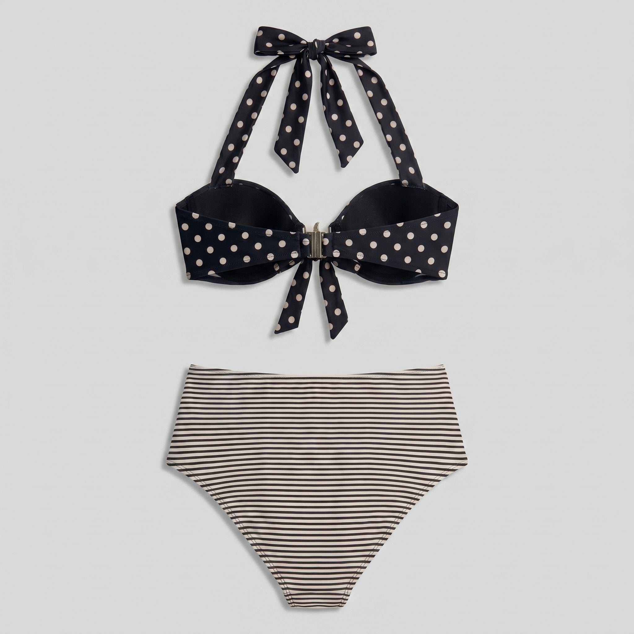 Sandy | Starfish Bikini Set Retro Polka Dot, High Stretch, Wireless Bra