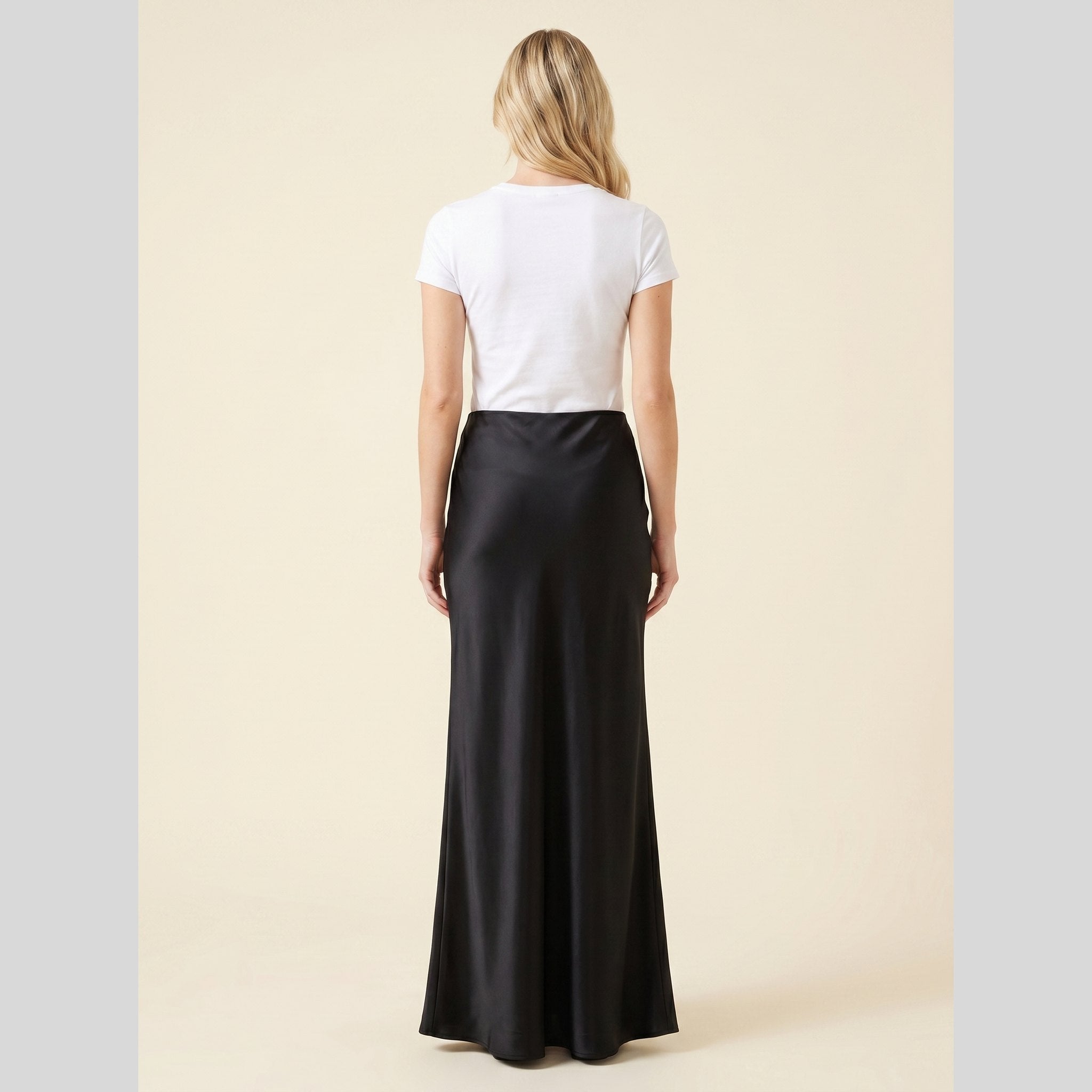 Satin Maxi Skirt | Elegant Design, Regular Fit for Women